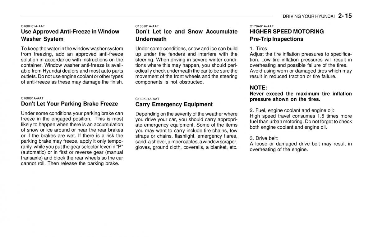 Hyundai Sonata EF IV 4 owners manual / page 130