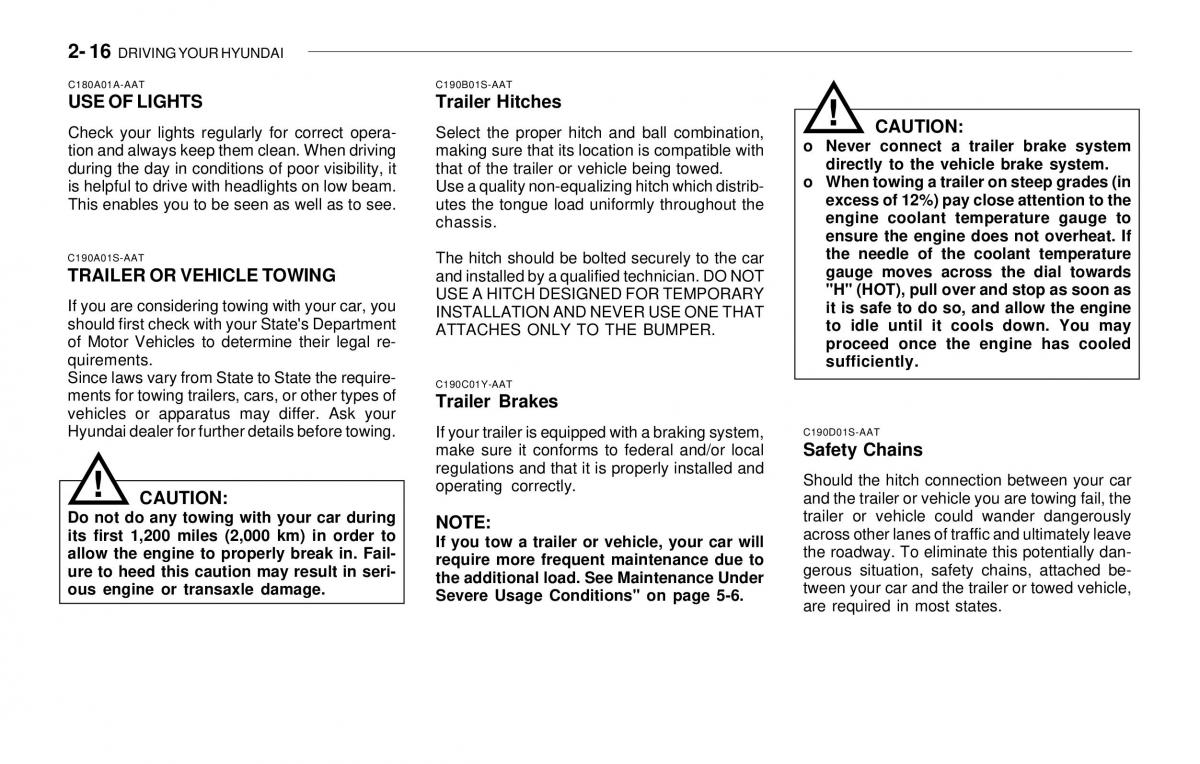 Hyundai Sonata EF IV 4 owners manual / page 131