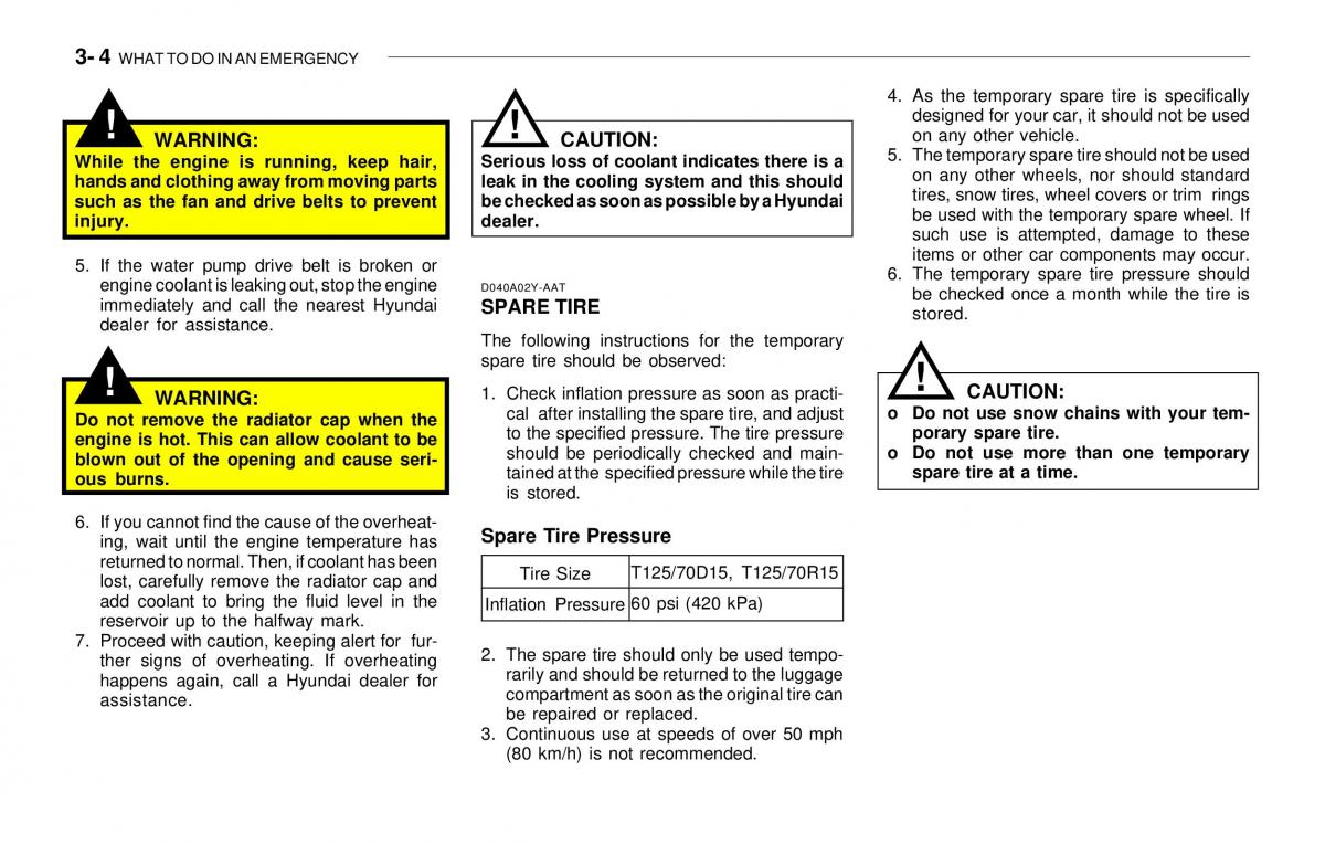 Hyundai Sonata EF IV 4 owners manual / page 137