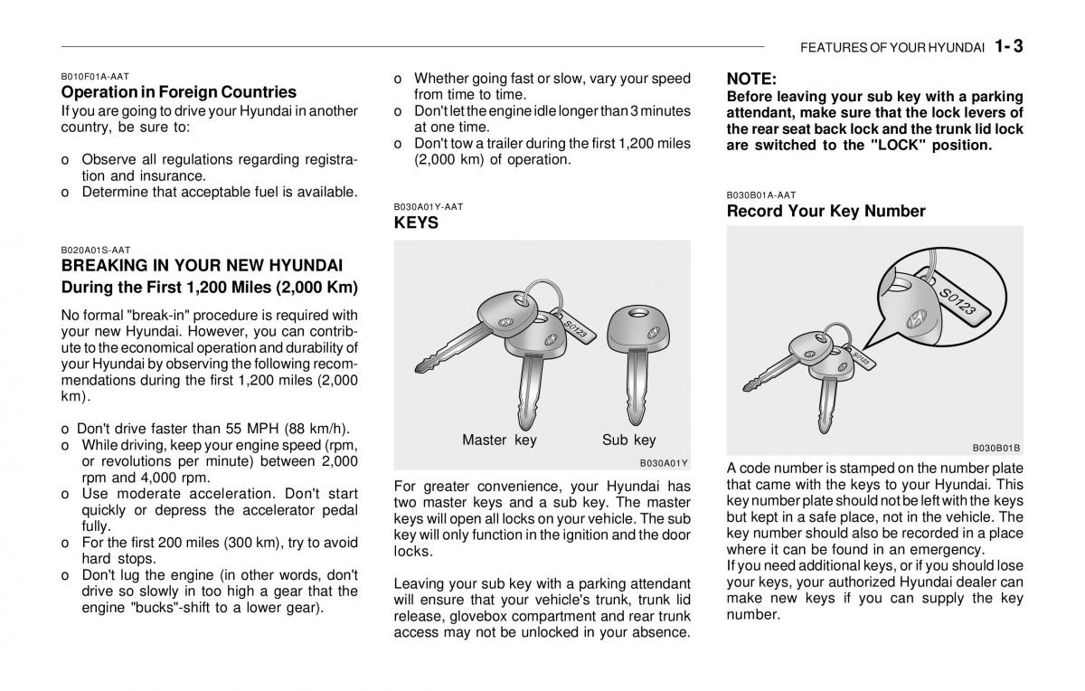 Hyundai Sonata EF IV 4 owners manual / page 15