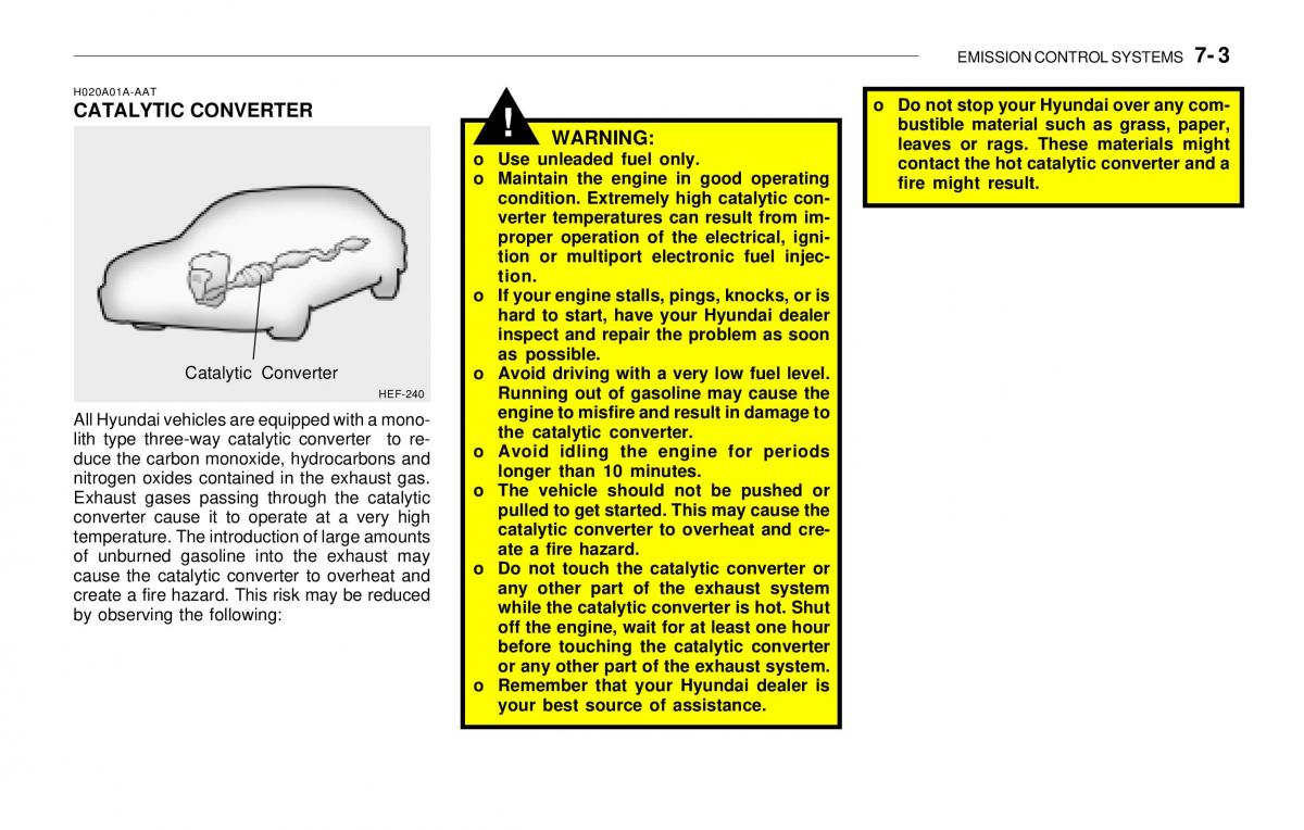 Hyundai Sonata EF IV 4 owners manual / page 191