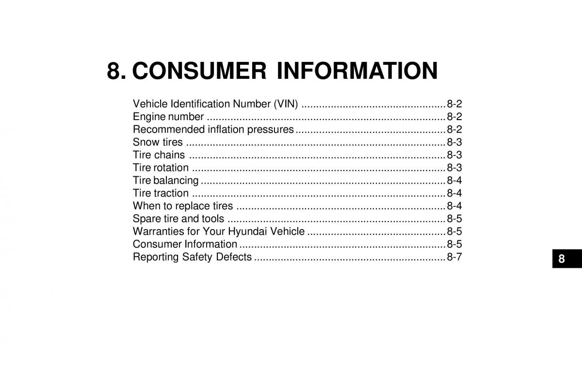 Hyundai Sonata EF IV 4 owners manual / page 192