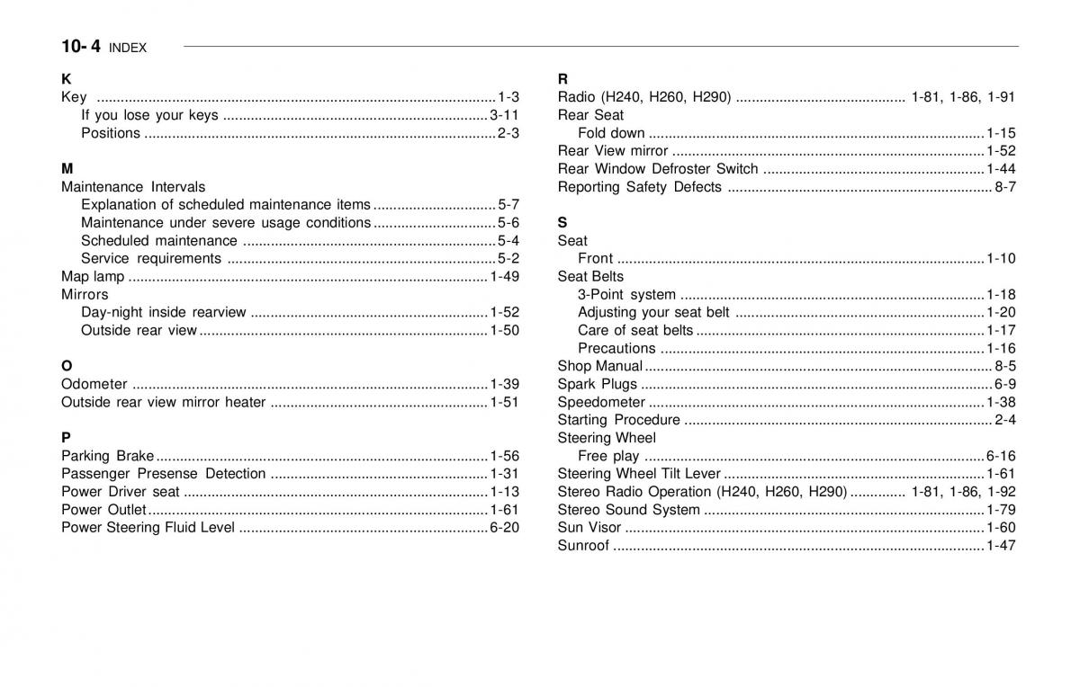 Hyundai Sonata EF IV 4 owners manual / page 206