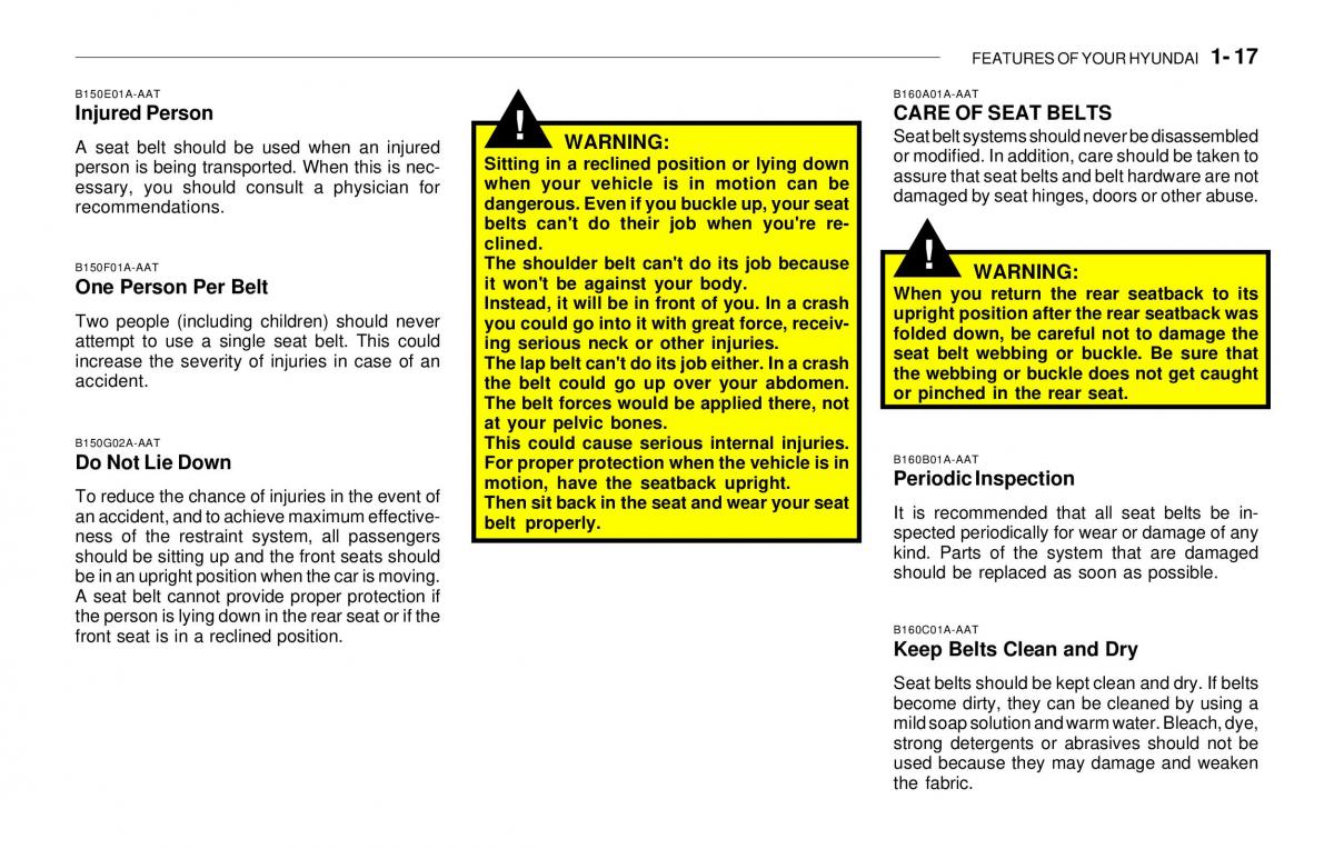 Hyundai Sonata EF IV 4 owners manual / page 29