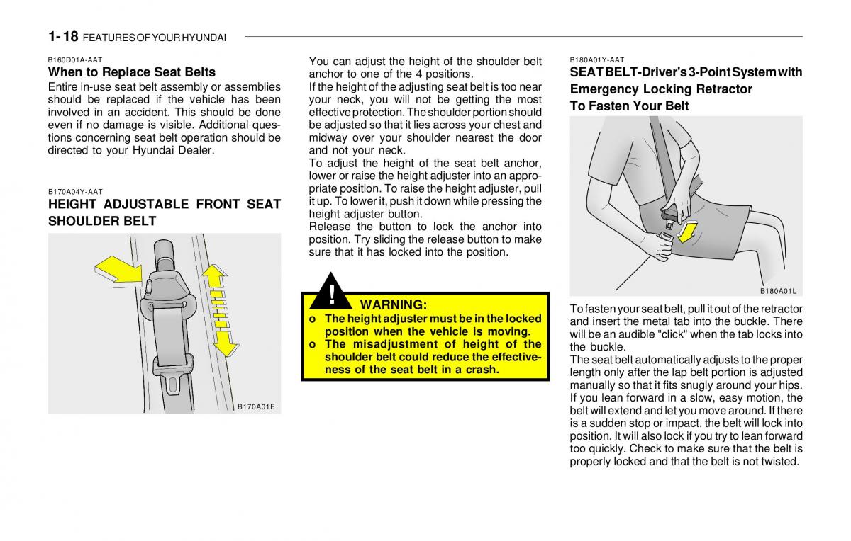 Hyundai Sonata EF IV 4 owners manual / page 30