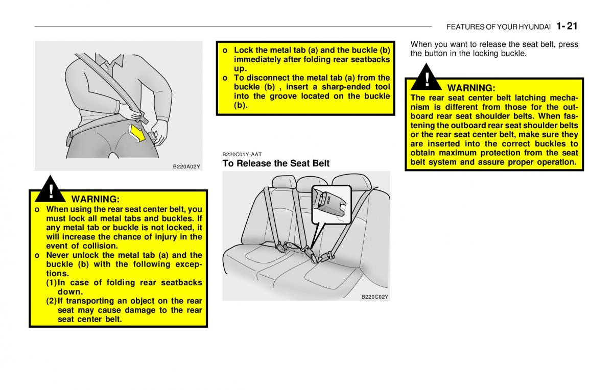 Hyundai Sonata EF IV 4 owners manual / page 33