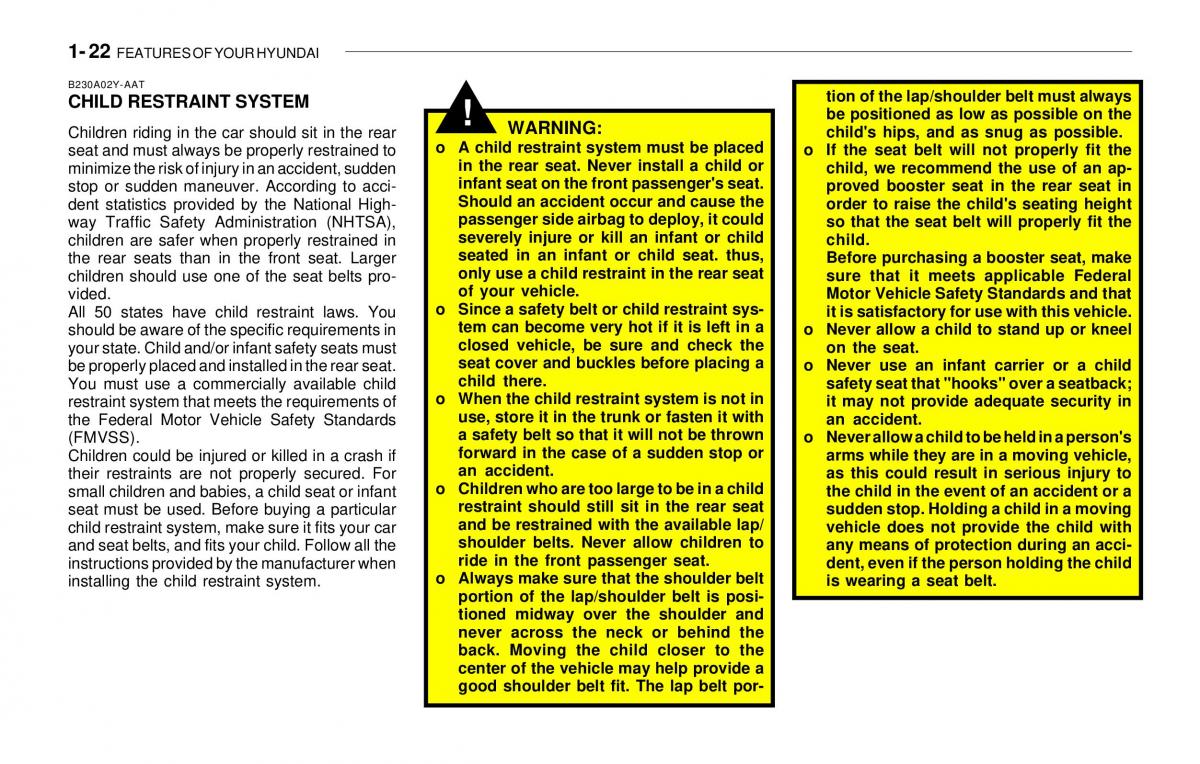 Hyundai Sonata EF IV 4 owners manual / page 34