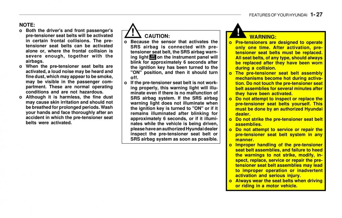 Hyundai Sonata EF IV 4 owners manual / page 39