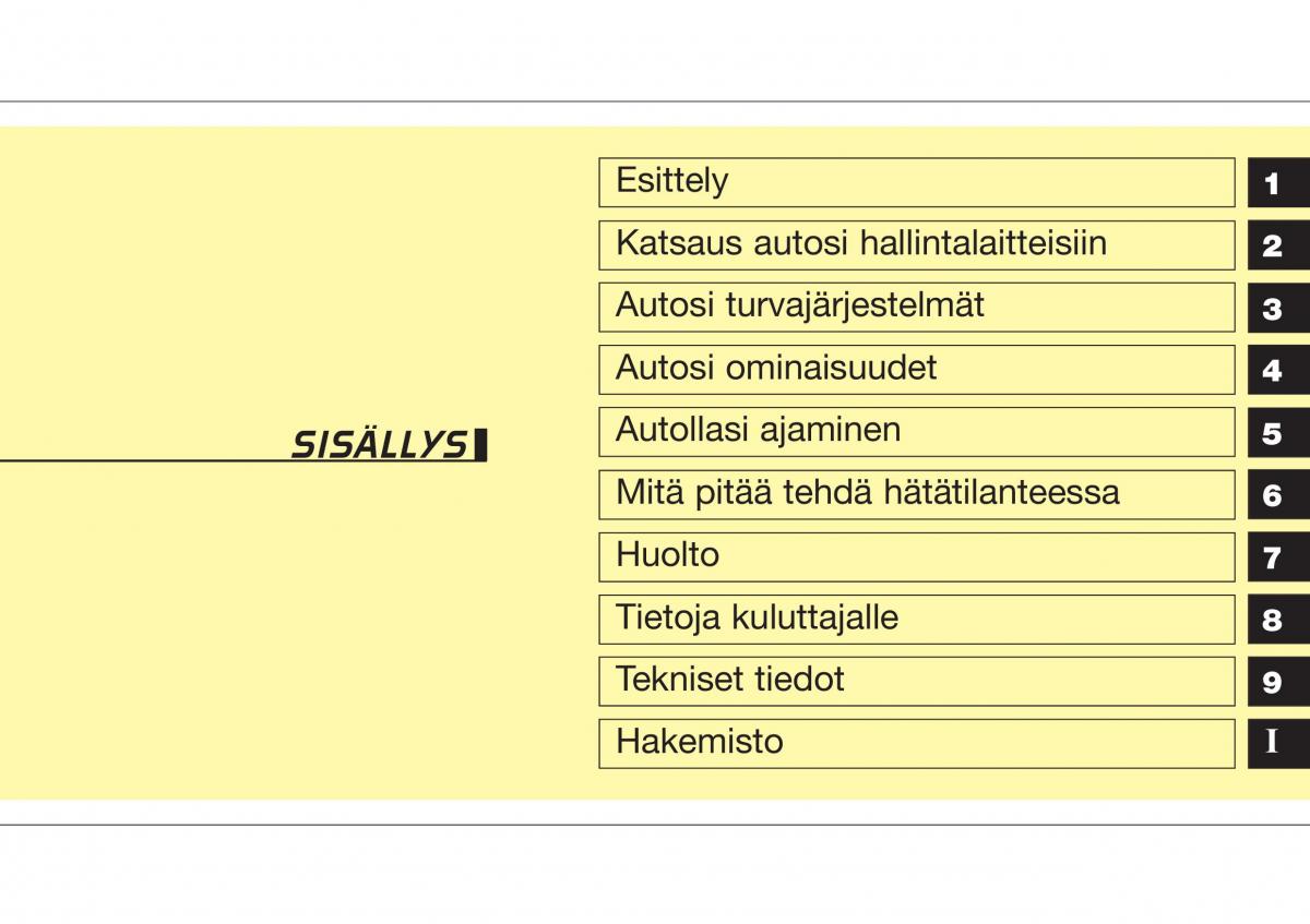 Hyundai Sonata NF V 5 omistajan kasikirja / page 8