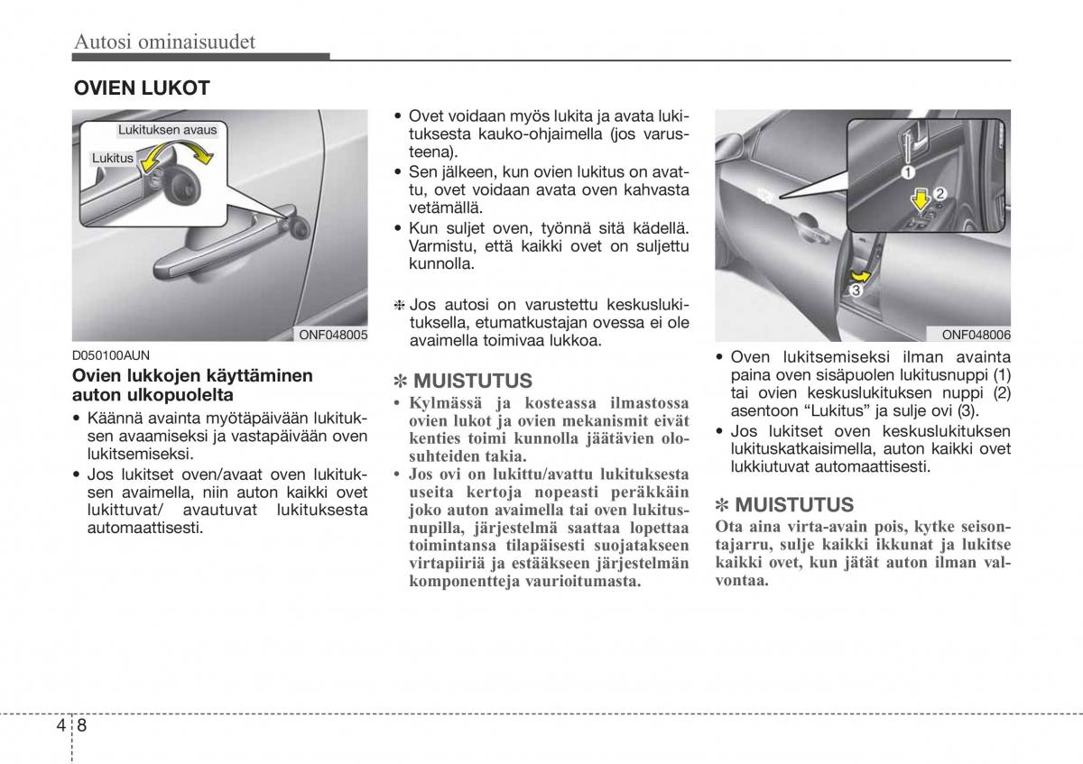 Hyundai Sonata NF V 5 omistajan kasikirja / page 87