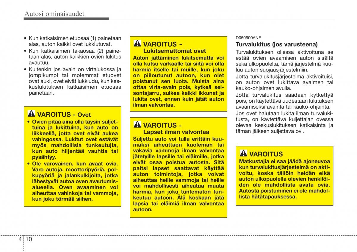 Hyundai Sonata NF V 5 omistajan kasikirja / page 89