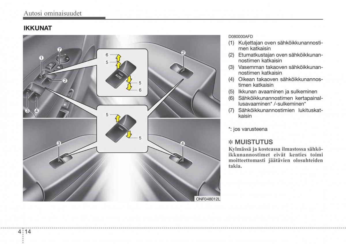 Hyundai Sonata NF V 5 omistajan kasikirja / page 93