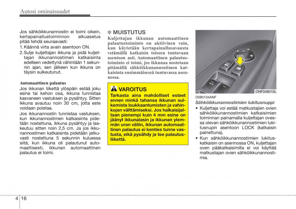 Hyundai Sonata NF V 5 omistajan kasikirja / page 95