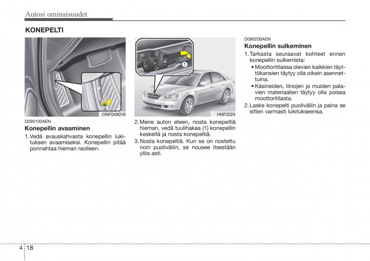 Hyundai Sonata NF V 5 omistajan kasikirja / page 97