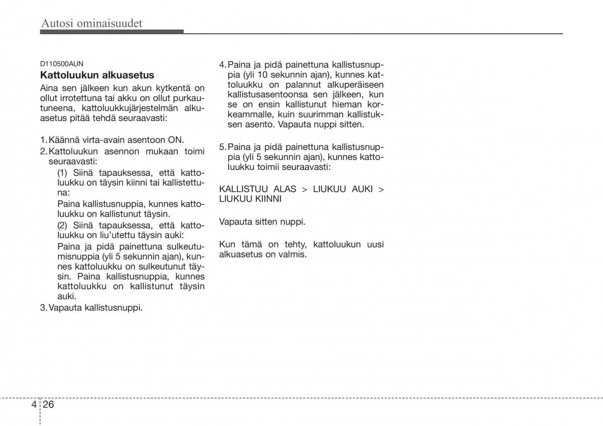 Hyundai Sonata NF V 5 omistajan kasikirja / page 105