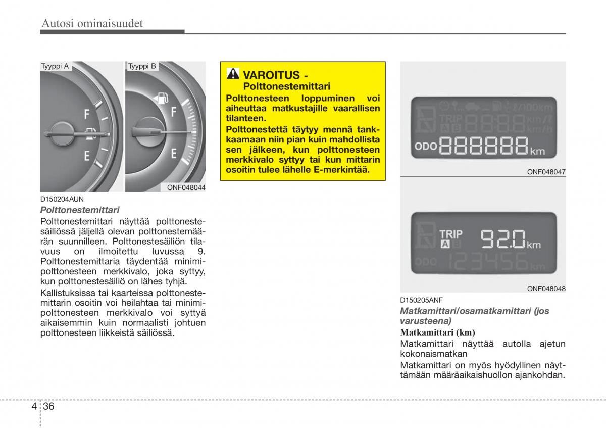 Hyundai Sonata NF V 5 omistajan kasikirja / page 115