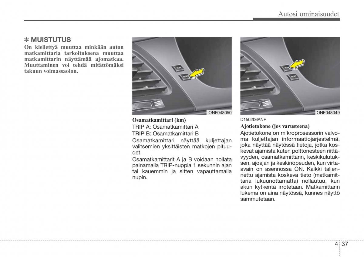 Hyundai Sonata NF V 5 omistajan kasikirja / page 116