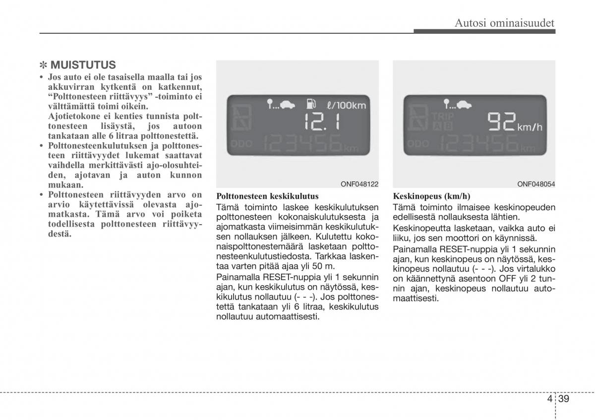 Hyundai Sonata NF V 5 omistajan kasikirja / page 118