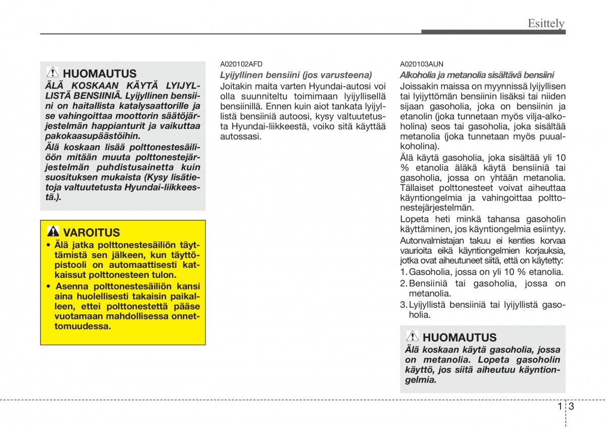 Hyundai Sonata NF V 5 omistajan kasikirja / page 12