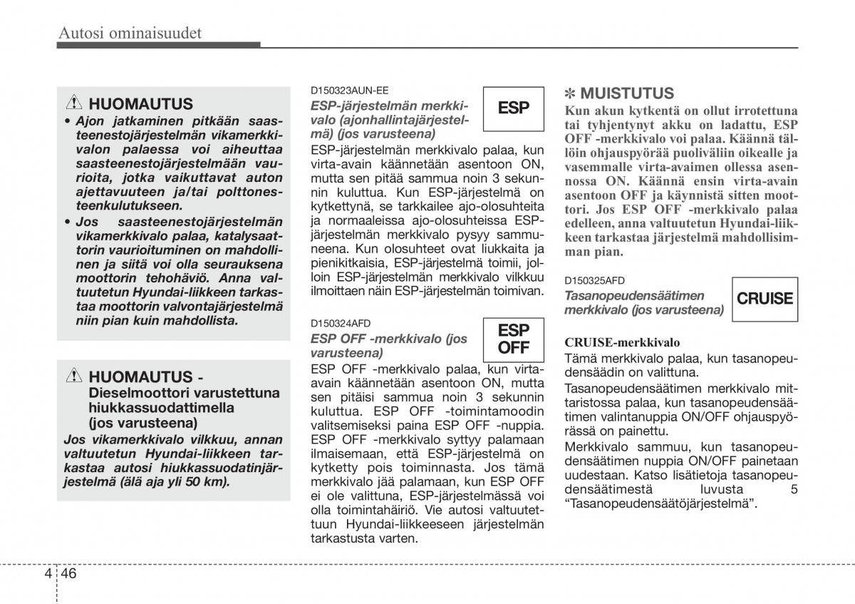 Hyundai Sonata NF V 5 omistajan kasikirja / page 125