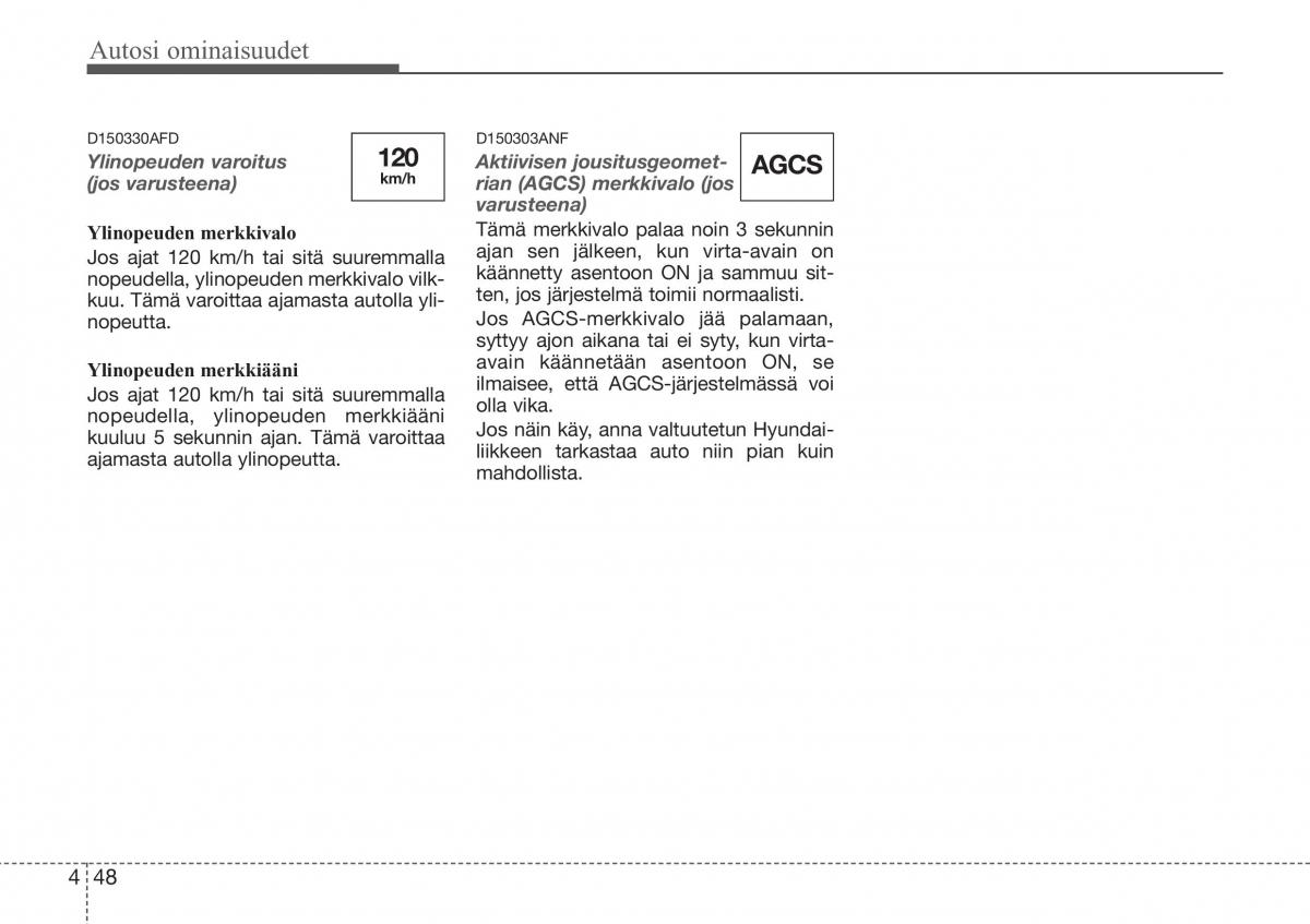 Hyundai Sonata NF V 5 omistajan kasikirja / page 127