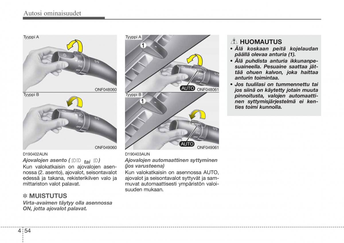 Hyundai Sonata NF V 5 omistajan kasikirja / page 133