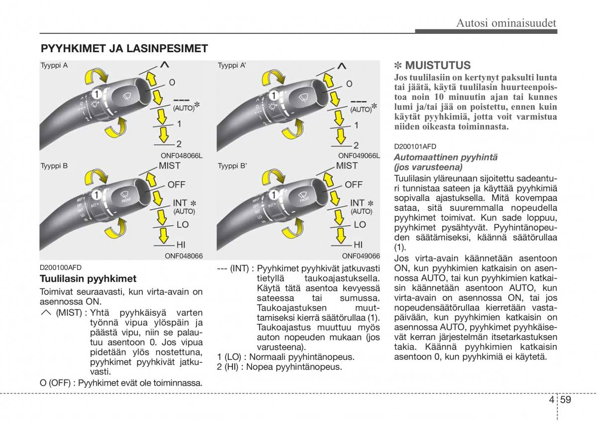 Hyundai Sonata NF V 5 omistajan kasikirja / page 138