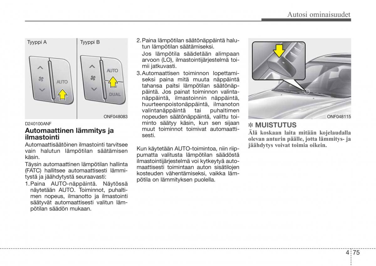 Hyundai Sonata NF V 5 omistajan kasikirja / page 154