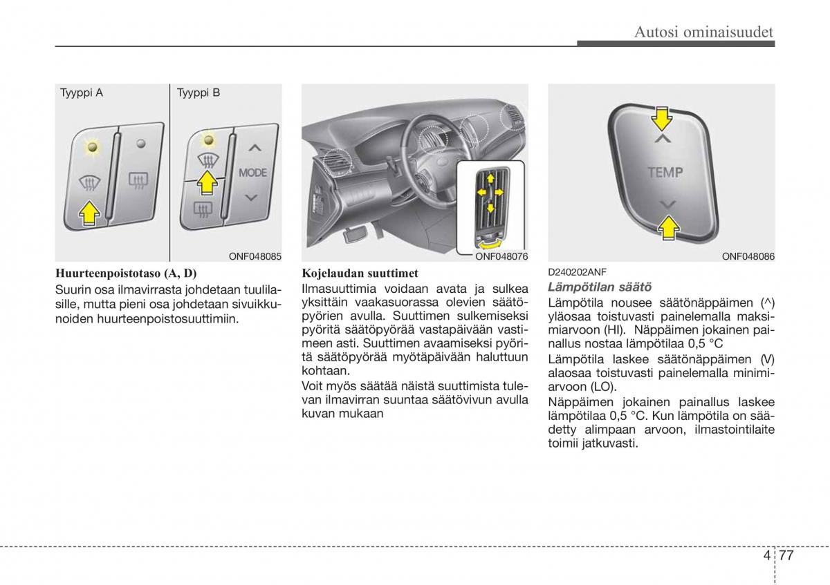 Hyundai Sonata NF V 5 omistajan kasikirja / page 156