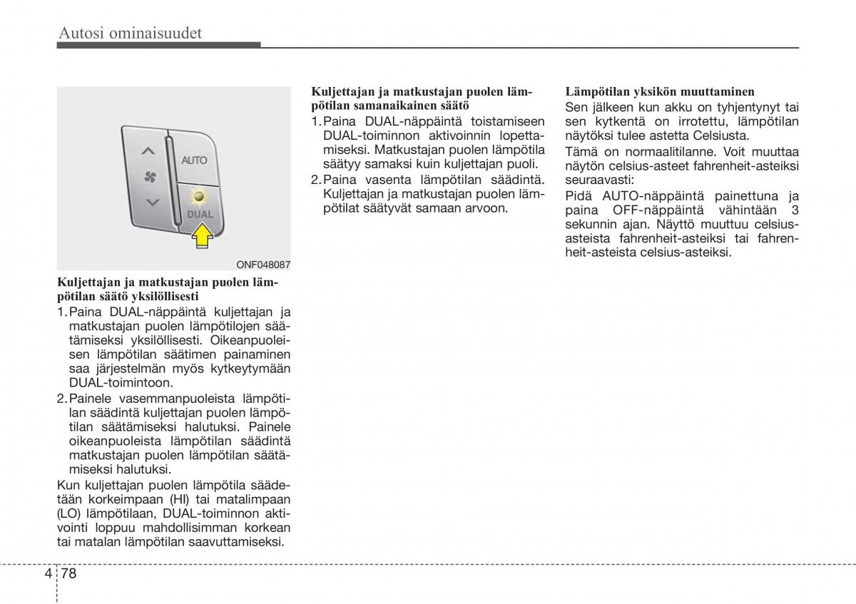 Hyundai Sonata NF V 5 omistajan kasikirja / page 157