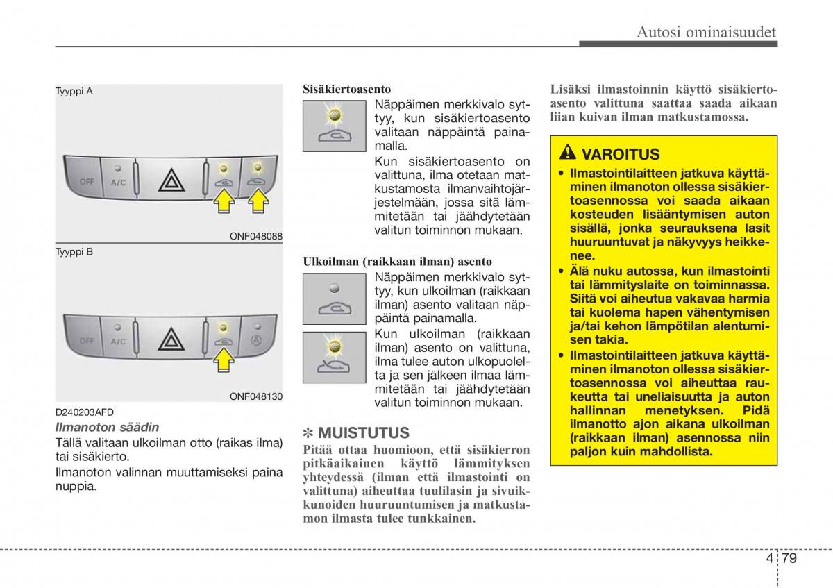 Hyundai Sonata NF V 5 omistajan kasikirja / page 158