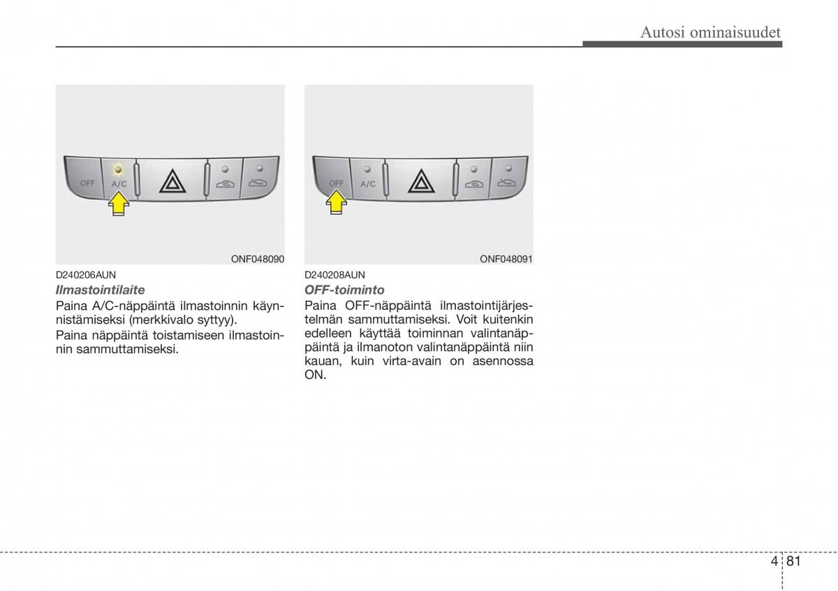 Hyundai Sonata NF V 5 omistajan kasikirja / page 160