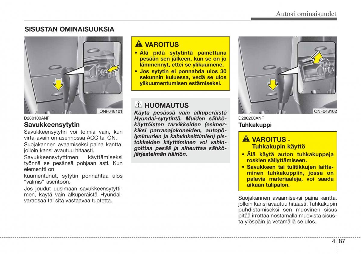 Hyundai Sonata NF V 5 omistajan kasikirja / page 166