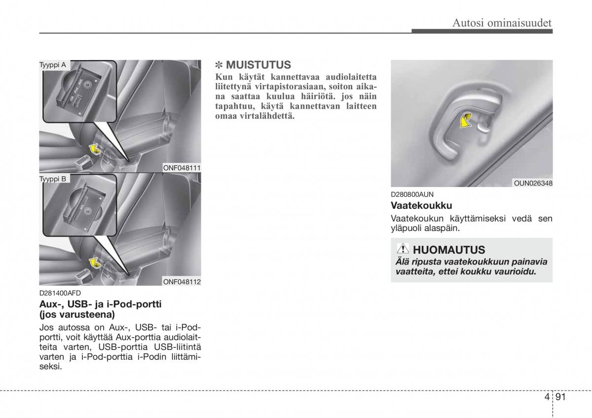 Hyundai Sonata NF V 5 omistajan kasikirja / page 170