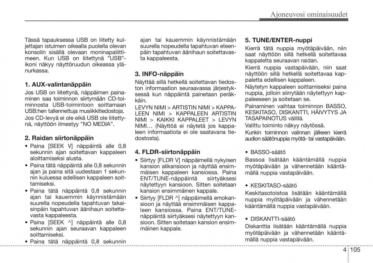 Hyundai Sonata NF V 5 omistajan kasikirja / page 184