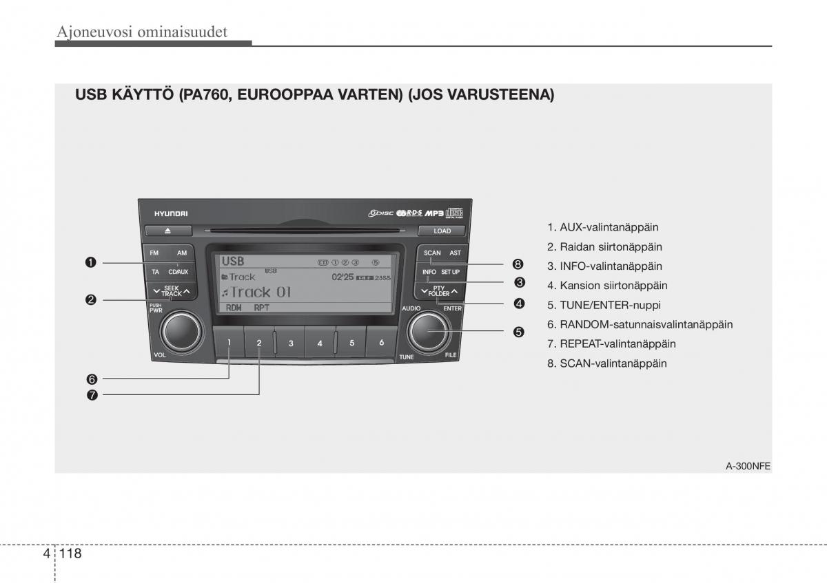 Hyundai Sonata NF V 5 omistajan kasikirja / page 197