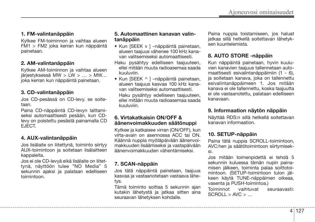 Hyundai Sonata NF V 5 omistajan kasikirja / page 206