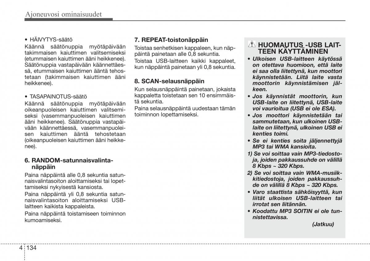 Hyundai Sonata NF V 5 omistajan kasikirja / page 213