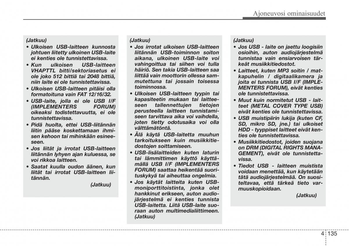 Hyundai Sonata NF V 5 omistajan kasikirja / page 214