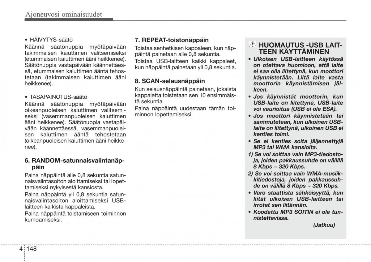 Hyundai Sonata NF V 5 omistajan kasikirja / page 227