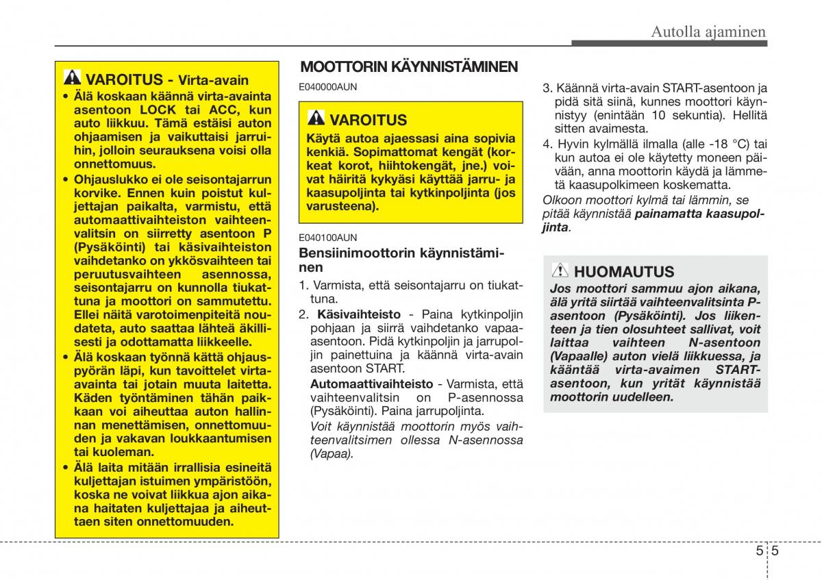 Hyundai Sonata NF V 5 omistajan kasikirja / page 238