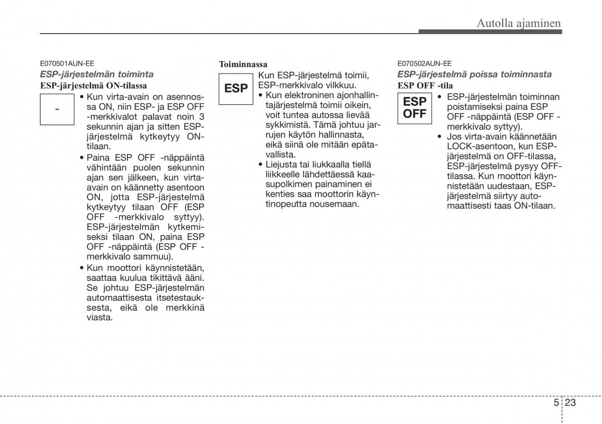 Hyundai Sonata NF V 5 omistajan kasikirja / page 256