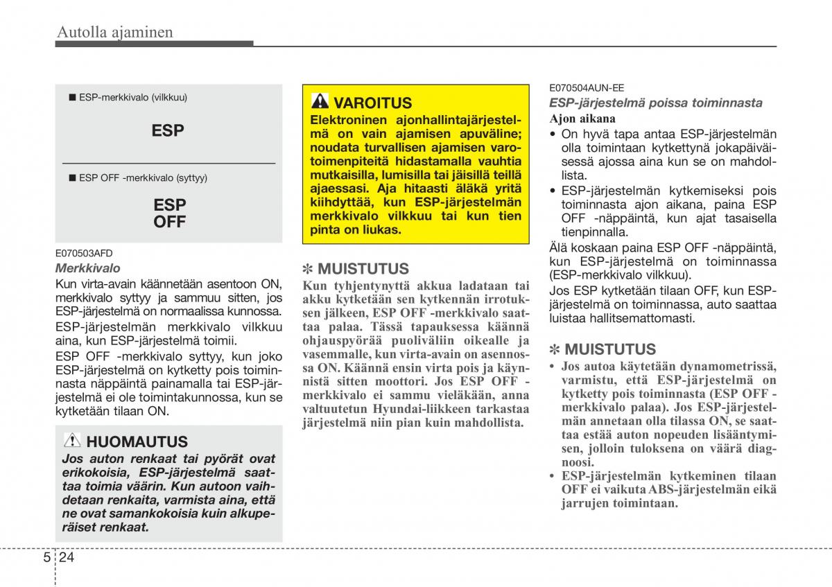 Hyundai Sonata NF V 5 omistajan kasikirja / page 257