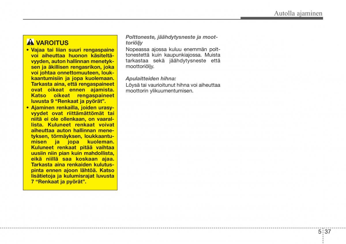 Hyundai Sonata NF V 5 omistajan kasikirja / page 270