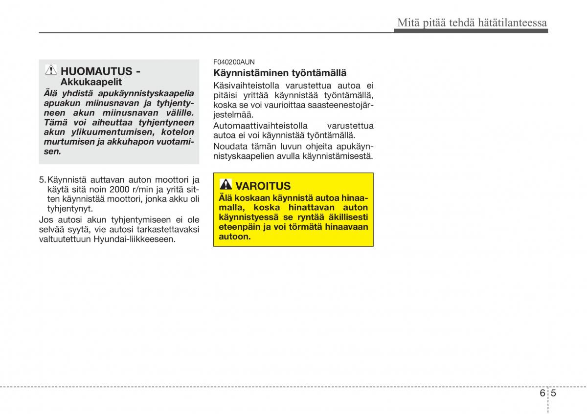 Hyundai Sonata NF V 5 omistajan kasikirja / page 288