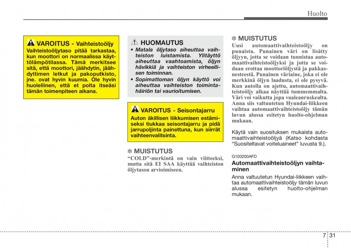 Hyundai Sonata NF V 5 omistajan kasikirja / page 332