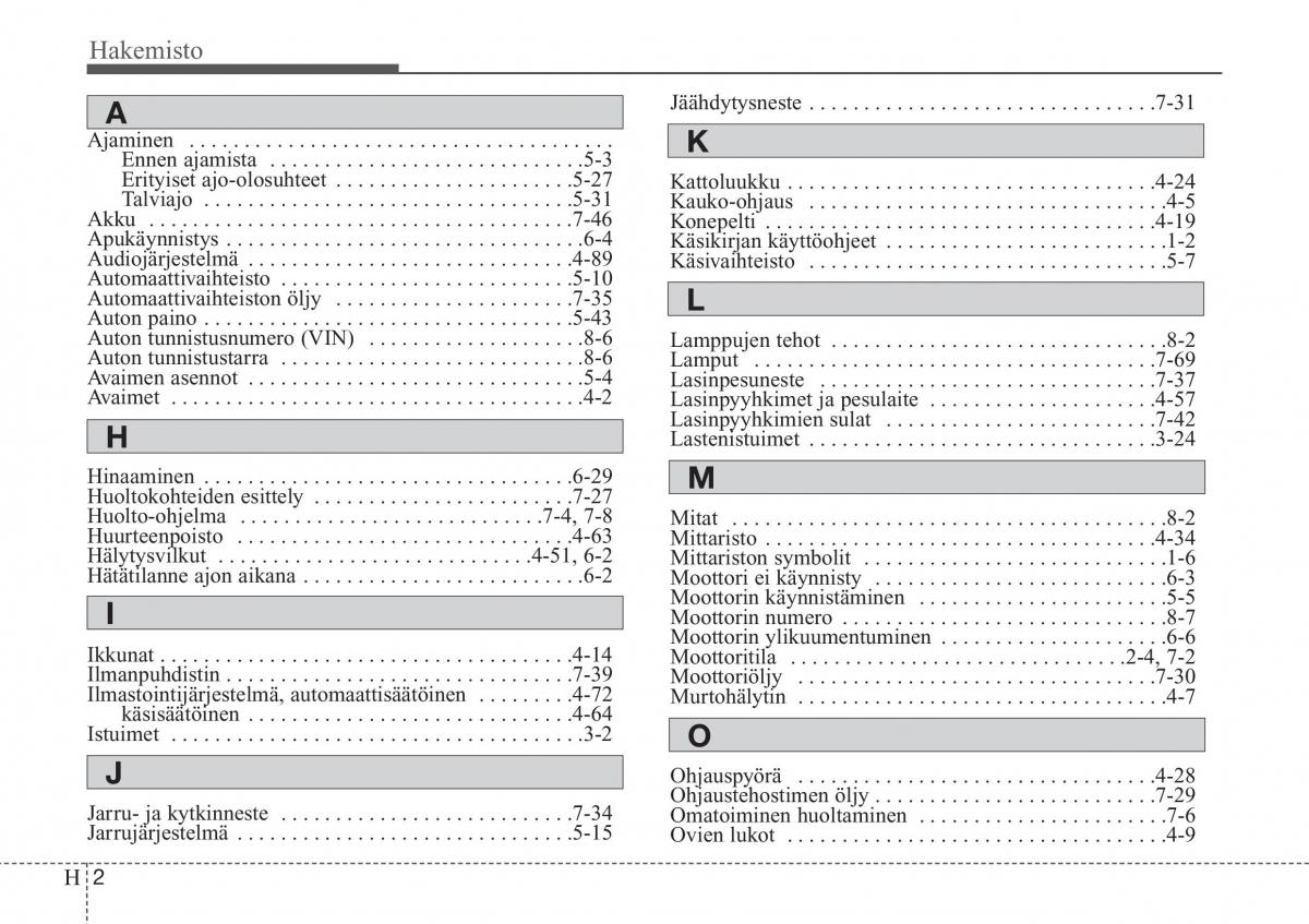 Hyundai Sonata NF V 5 omistajan kasikirja / page 391