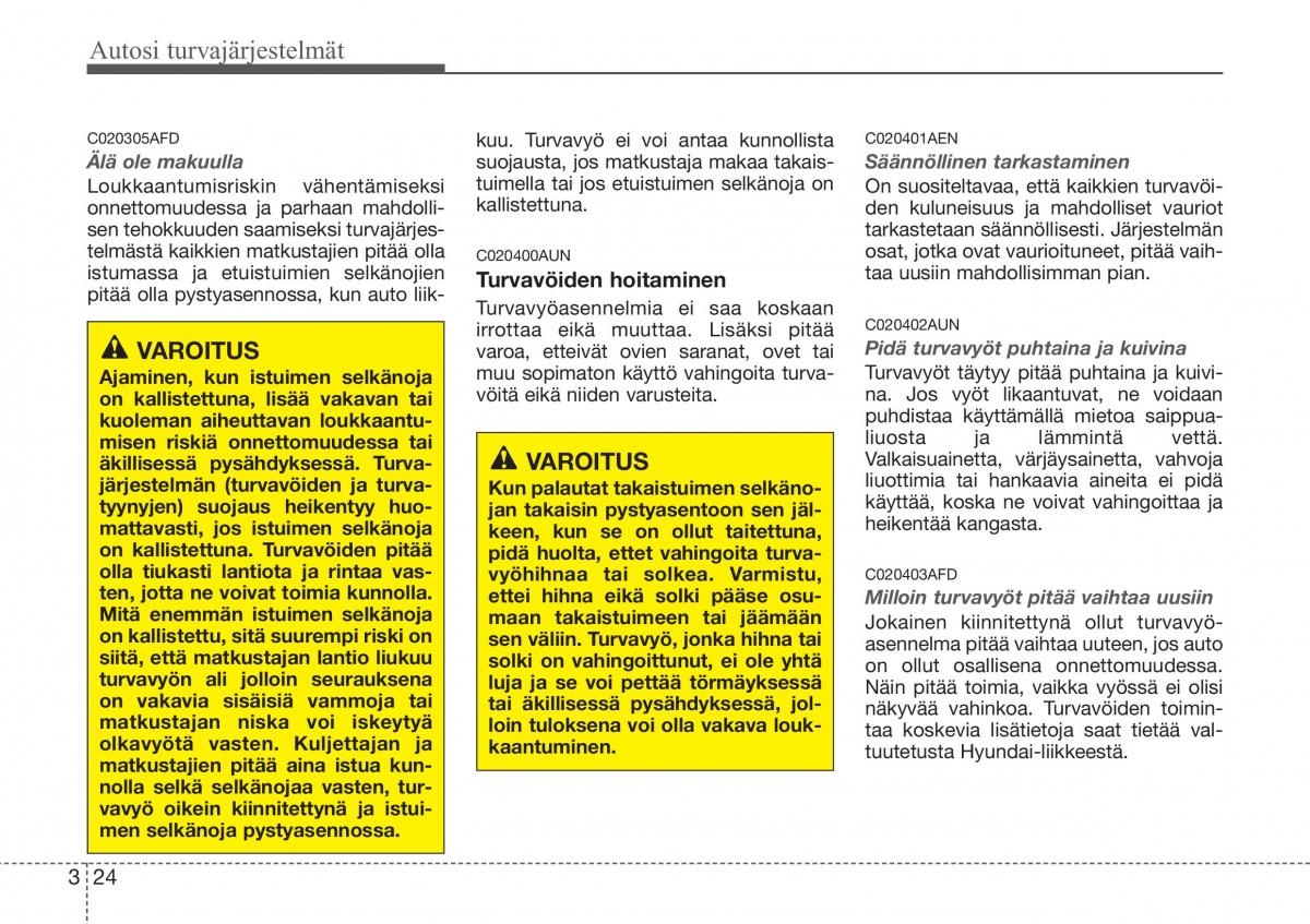 Hyundai Sonata NF V 5 omistajan kasikirja / page 45