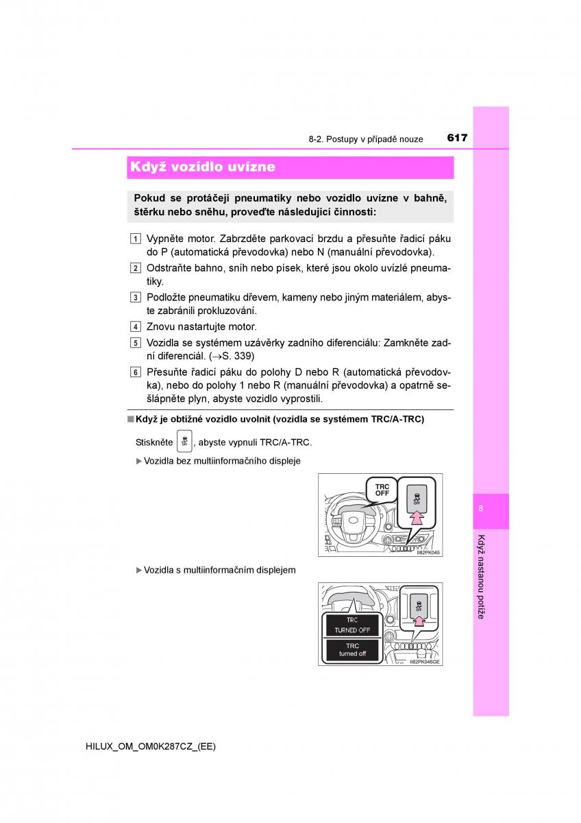 Toyota Hilux VIII 8 AN120 AN130 navod k obsludze / page 617