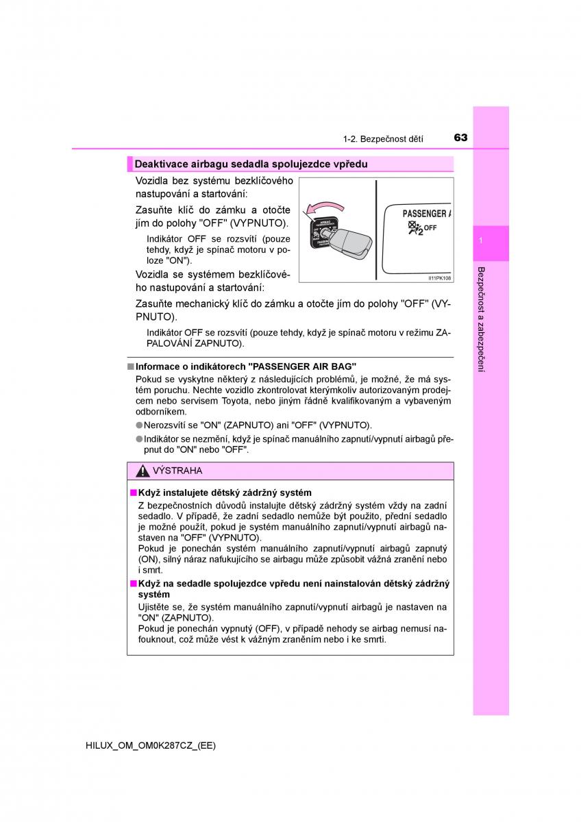 Toyota Hilux VIII 8 AN120 AN130 navod k obsludze / page 63